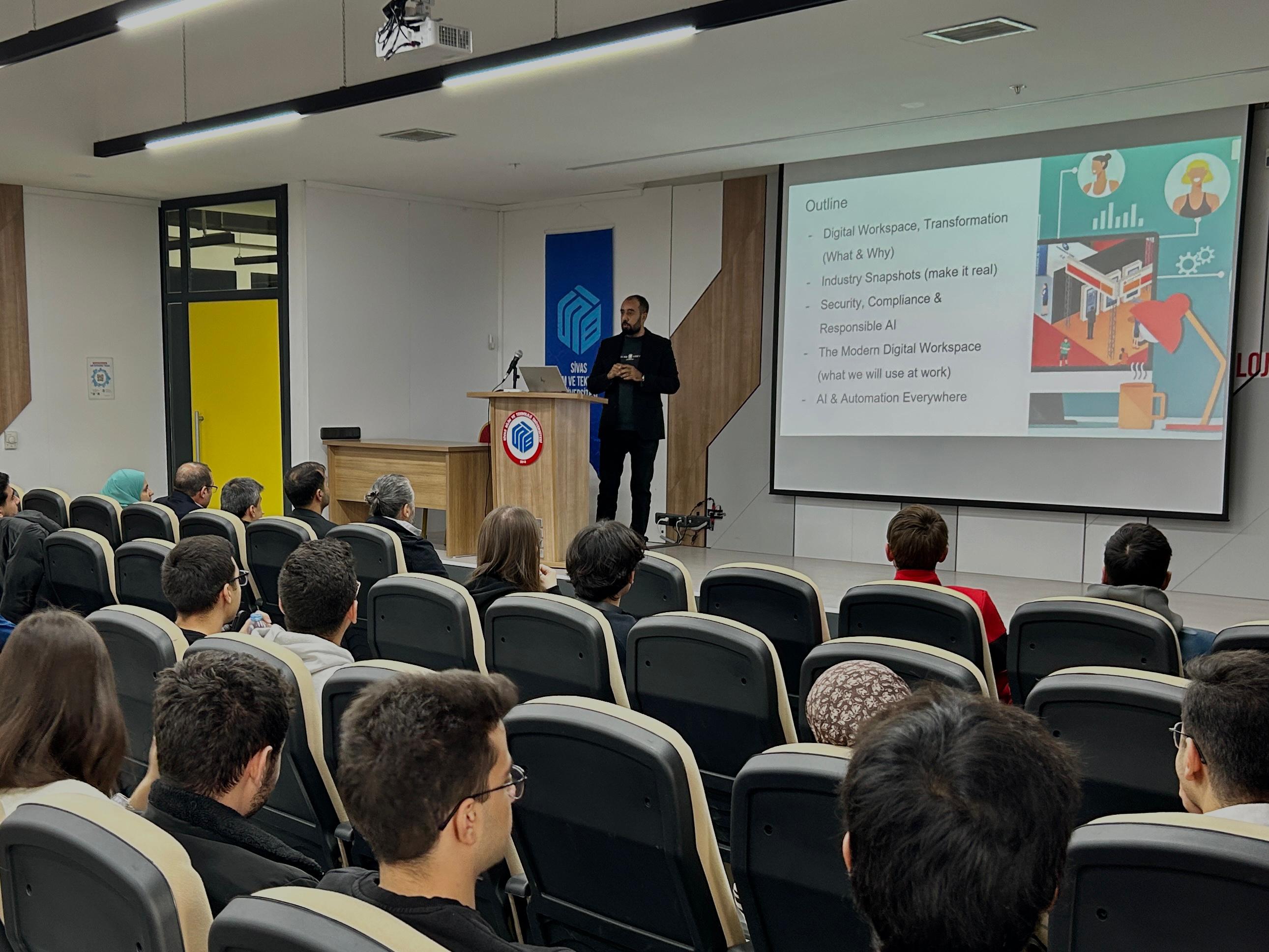 SBTÜ’de Modern Çalışma Ortamları ve Otomasyon Semineri